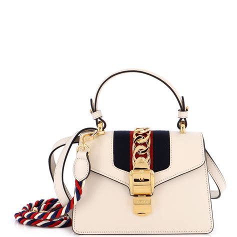 gucci sylvie bag sale|gucci sylvie top handle bag.